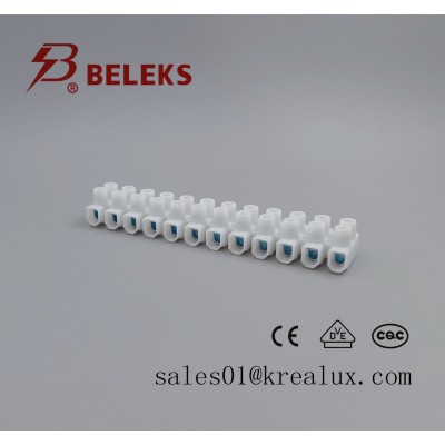 Beleks/Krealux T04-12s (P) VDE 12 Ports/Poles/Ways Terminal Block